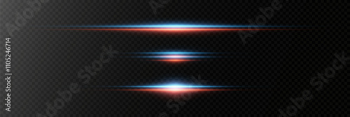 Wallpaper Mural Neon laser beams, and horizontal lines of light. Torontodigital.ca