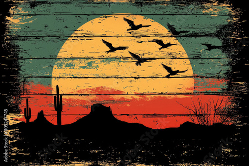 Western Background Vector
