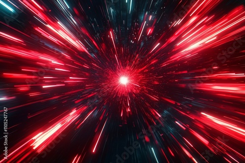 Abstract city street light explosion effect