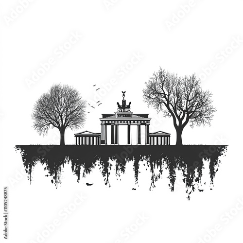 Berlin Silhouette, Illustra...