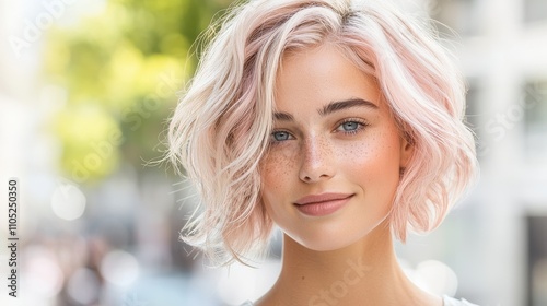 Electric pink hair transformation on a sleek asymmetrical standard in a modern urban environment a creative guide to bold hair styles