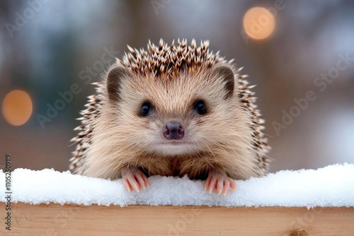 Hedgehog In Winter