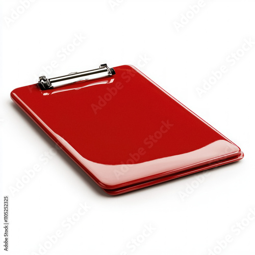 Red Clipboard Isolated