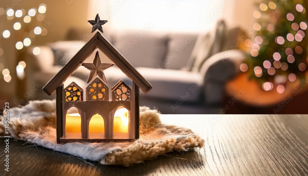 small Bethlehem creche, aka Nativity scene, AI generated small Bethlehem creche, aka Nativity scene, AI generated