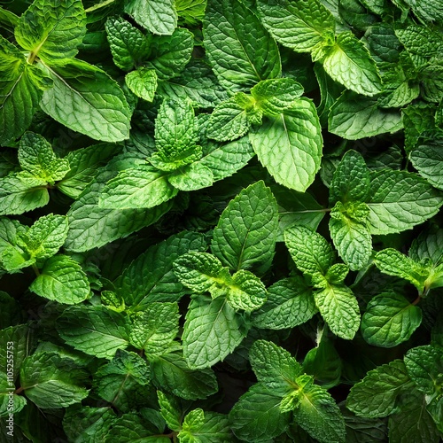 peppermint plant leaves scient. name Mentha piperita, AI generat photo