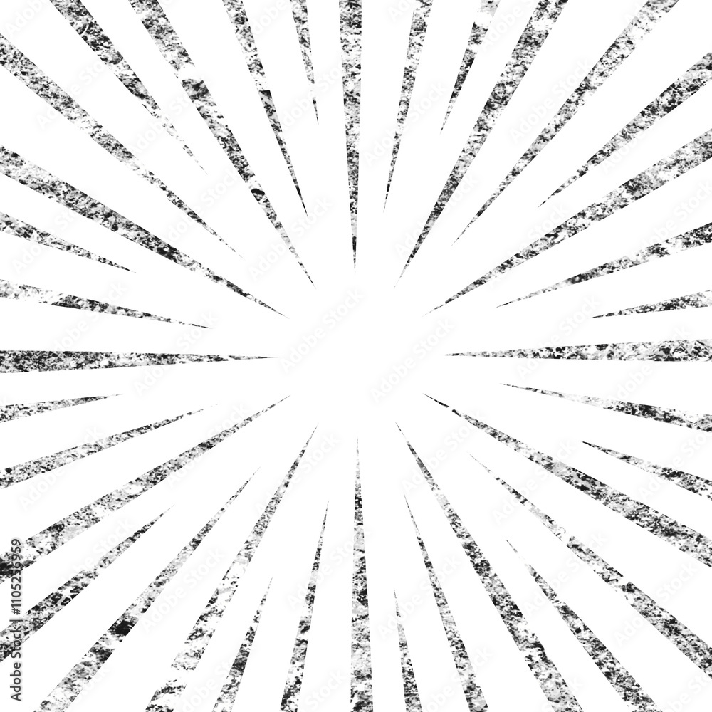 Obraz premium シルバー風のキラキラした漫画の集中線の素材