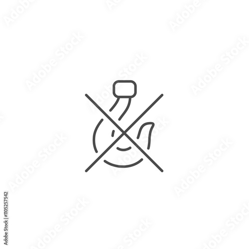Do not use hook icon template vector illustration