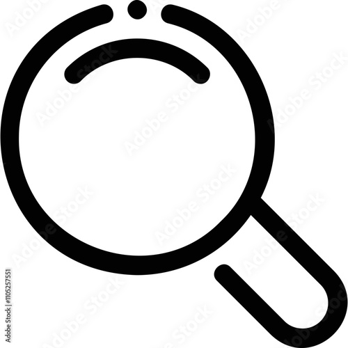 Simple vector icon magnifying glass
