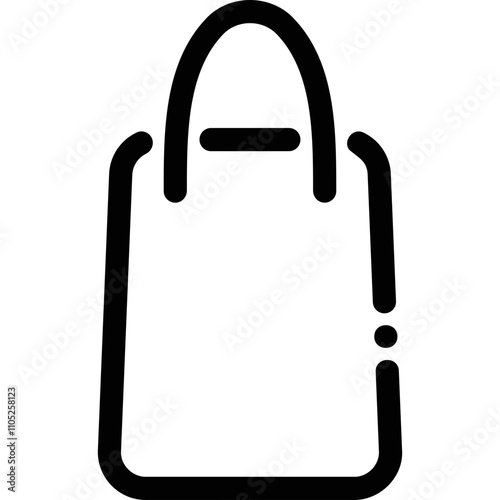 Simple vector icon shopping bag
