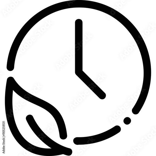 Simple vector icon time