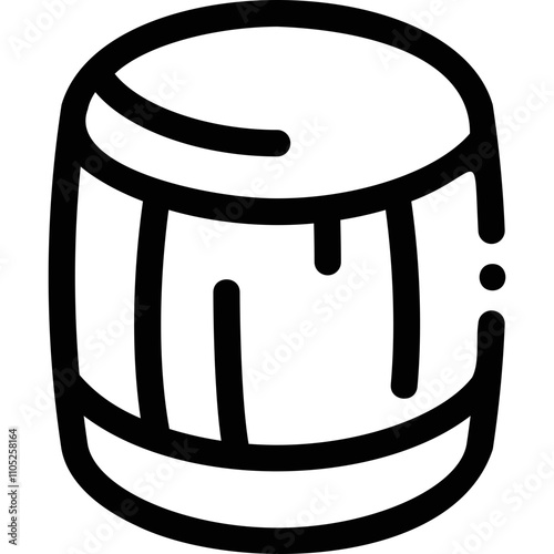 Simple vector icon barrel