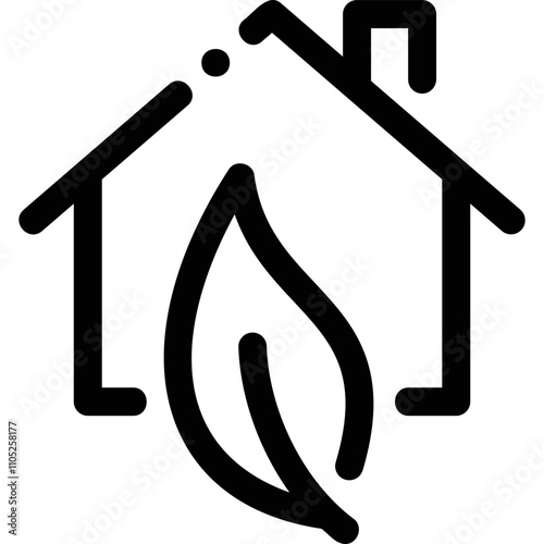 Simple vector icon house
