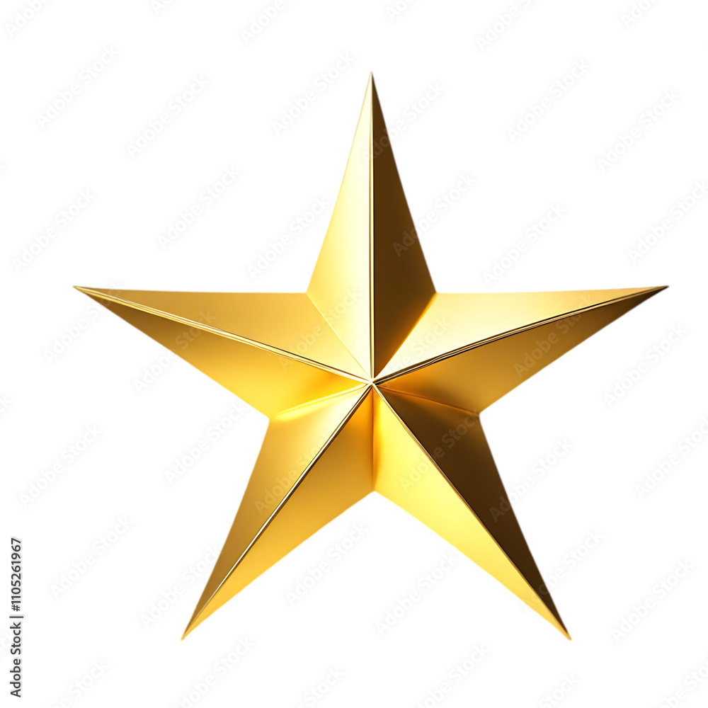 Golden Star 3D Render Golden Star 3D Render