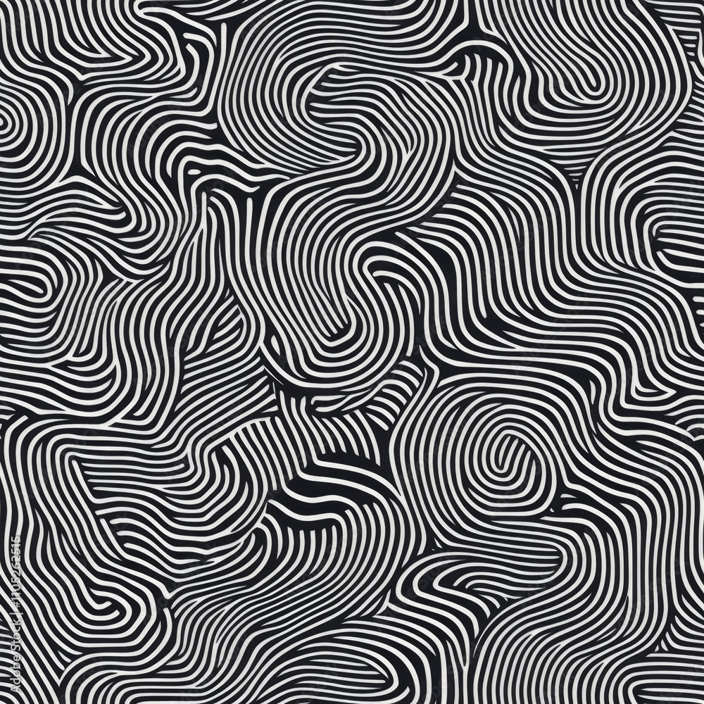 Abstract Black and White Line Pattern Design Abstract Black and White Line Pattern Design