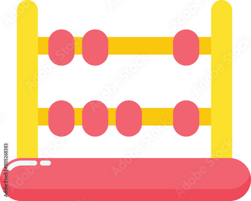 abacus with beads element illustration