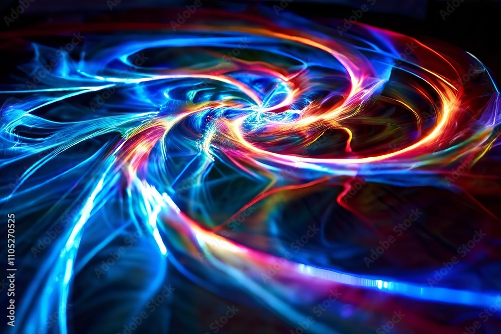 light vortex a swirling vortex of holographic light representing light vortex a swirling vortex of holographic light representing