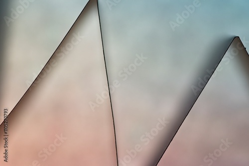 Abstract pattern of a black line on a blurry background photo