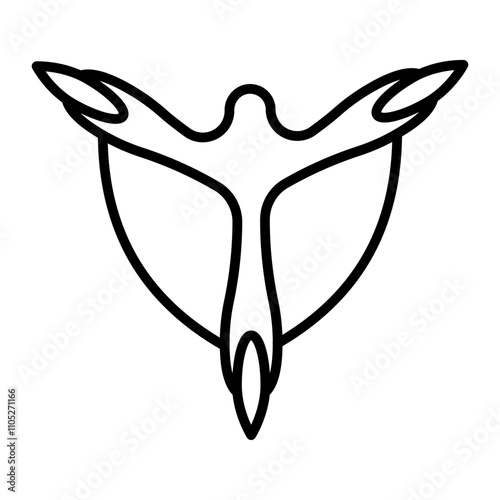 Duck Footprint line icon