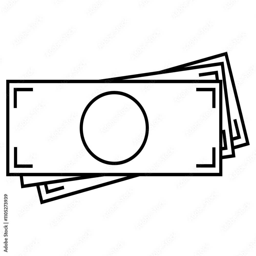 This vector icon features a simple and clear representation of money, symbolizing wealth, finance, and transactions. Ideal for use in financial projects, banking apps, e-commerce designs, or personal This vector icon features a simple and clear representation of money, symbolizing wealth, finance, and transactions. Ideal for use in financial projects, banking apps, e-commerce designs, or personal
