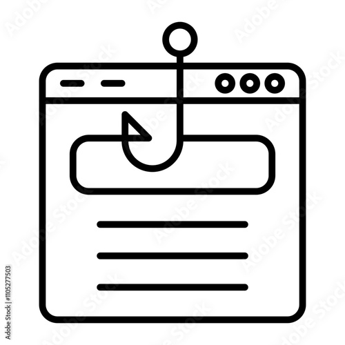 Outrage Bait line icon