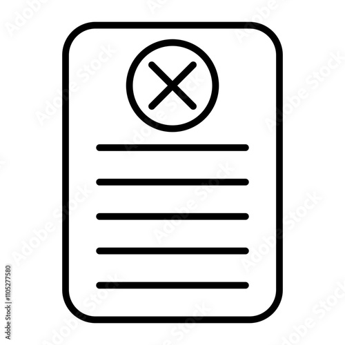 Discredited Source line icon