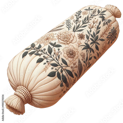 Bolster or side pillow vector