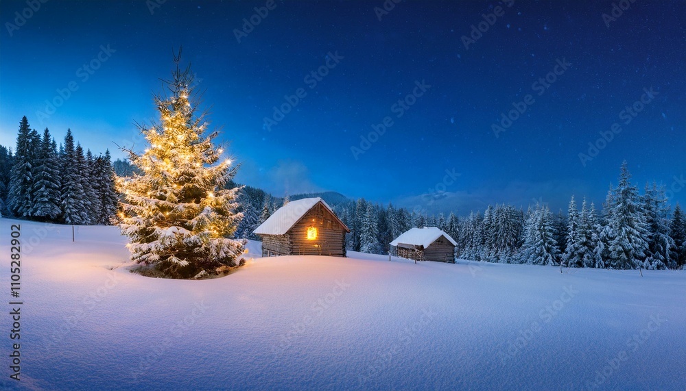 Fototapeta premium 雪と冬の風景