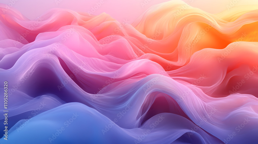 Soft waves of translucent liquid paint blending into a seamless gradient. Soft waves of translucent liquid paint blending into a seamless gradient.