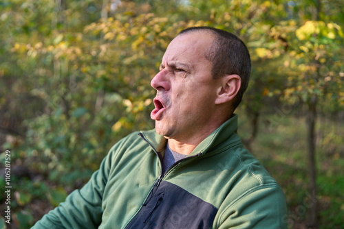 Expressive man portrait