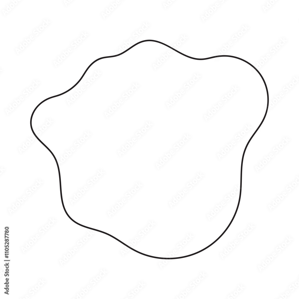 abstract blobs outline for background abstract blobs outline for background