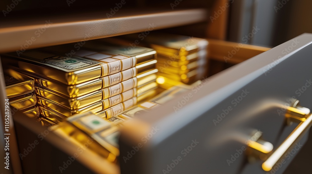 An Open Safe Displaying Financial Success An Open Safe Displaying Financial Success
