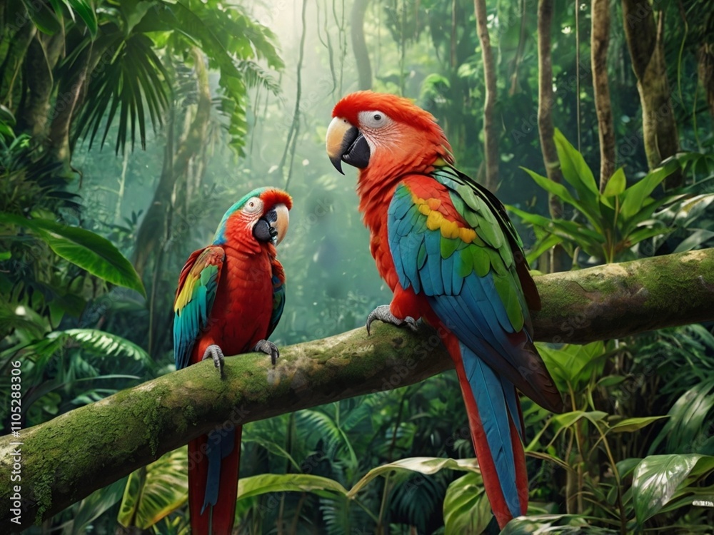 Obraz premium blue and yellow macaw