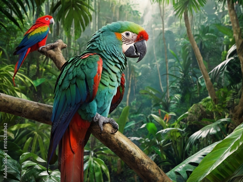 Obraz premium blue and yellow macaw