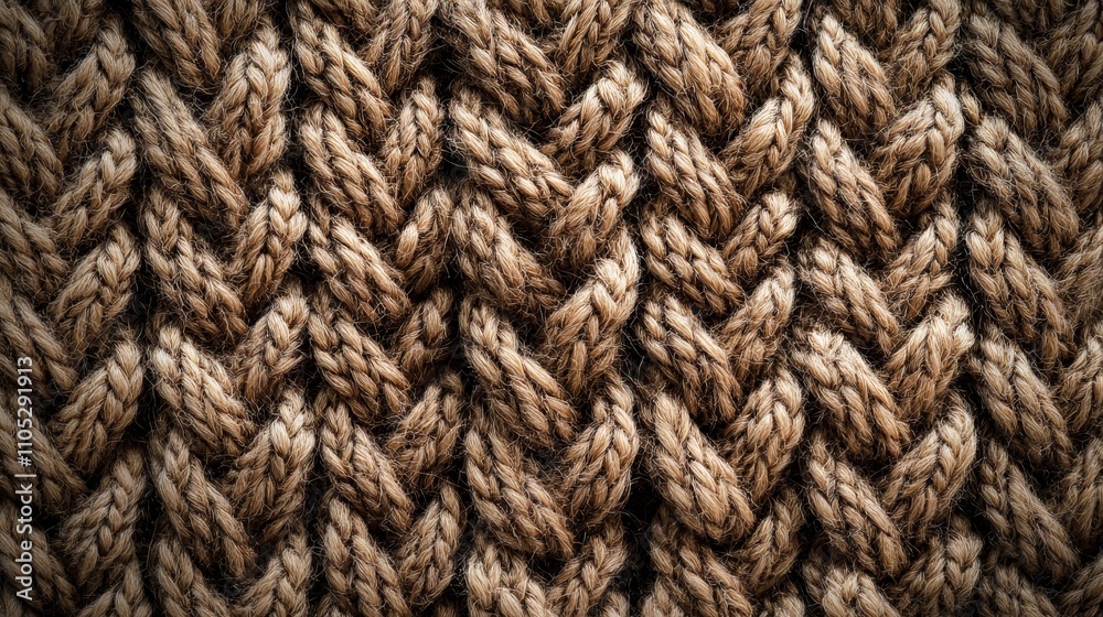 Herringbone Knitted Wool Texture Close-Up
Herringbone Knitted Wool Texture Close-Up