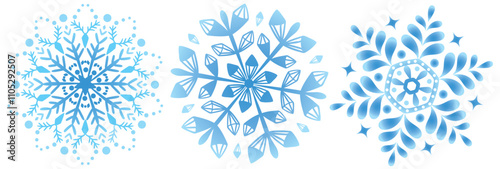 snowflakes three