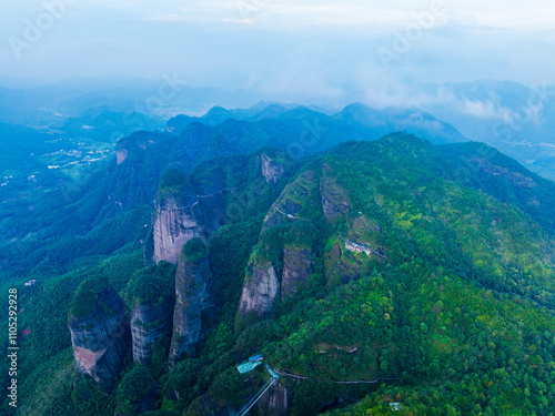 Xiaowudang Mountain Scenic Area, Longnan County, Jiangxi Province, China photo