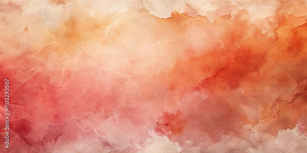 Obraz premium Abstract Warm-Toned Watercolor Wash Background Texture for Design Projects