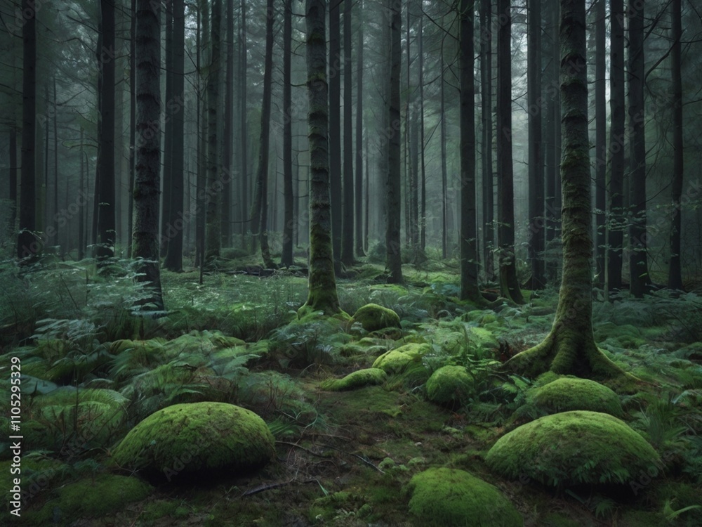 forest in the fog forest in the fog