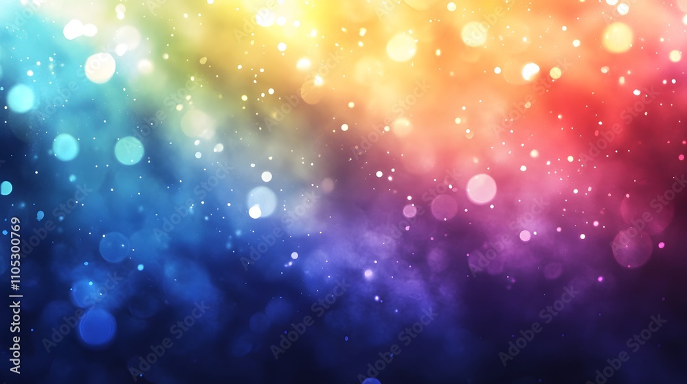 Fototapeta premium Abstract Colorful Bokeh Background With Lights And Sparkles