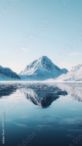 Wallpaper Mural Serenely Extreme Arctic Landscape for Environmental Conservation Generative AI Torontodigital.ca