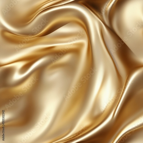 Golden Silk Fabric Texture Background