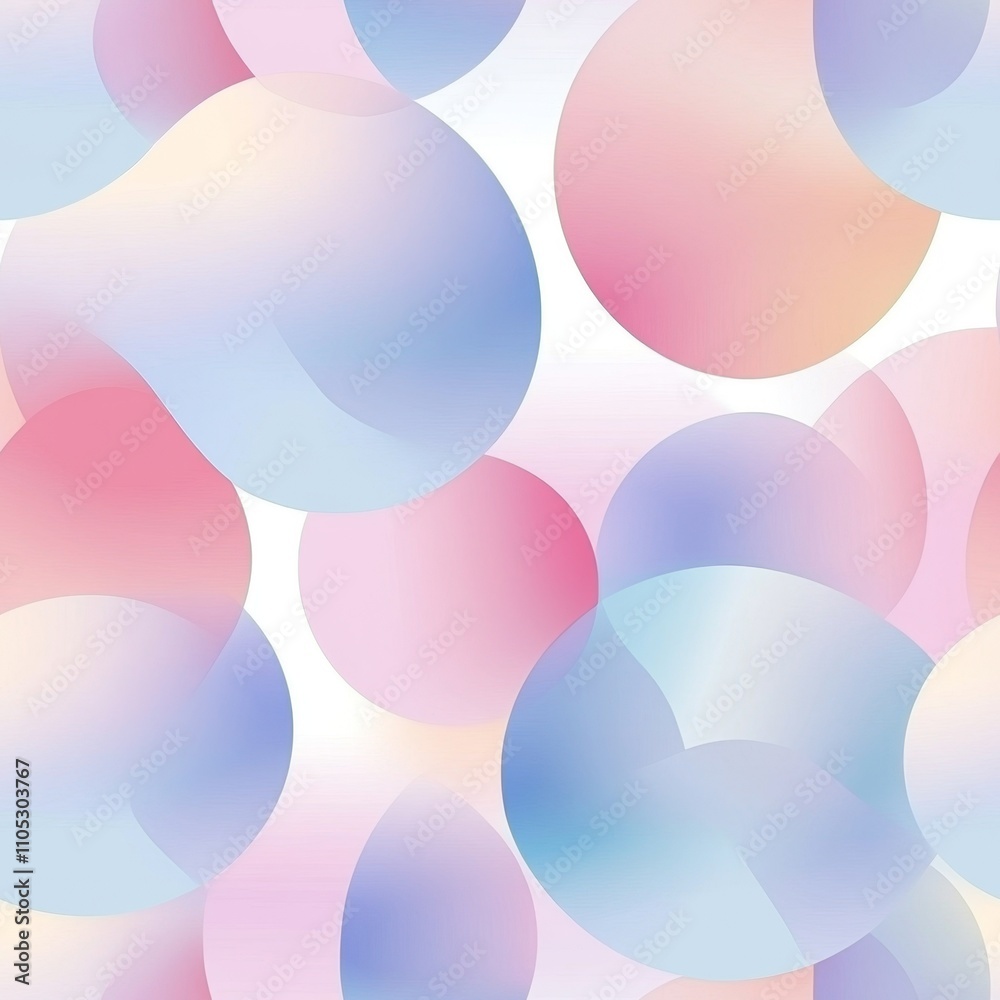 Delicate Pastel Circles Pattern Delicate Pastel Circles Pattern