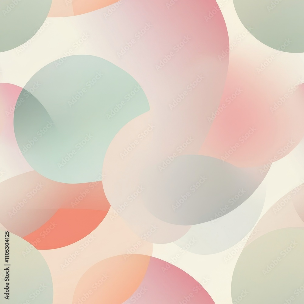 Abstract Pastel Circles Pattern Background Abstract Pastel Circles Pattern Background