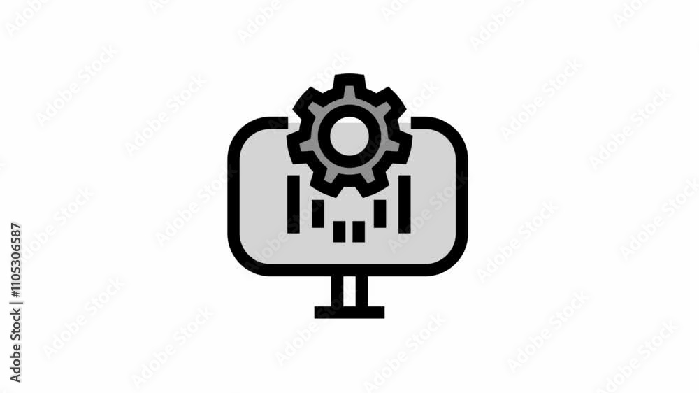 Modern user settings animated icon - Agile and teamwork symbol motion design Modern user settings animated icon - Agile and teamwork symbol motion design