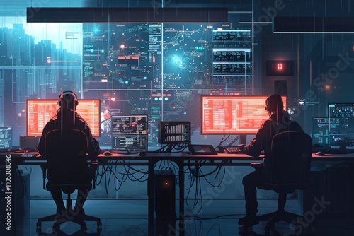 Stunning visualization of cybersecurity experts at work