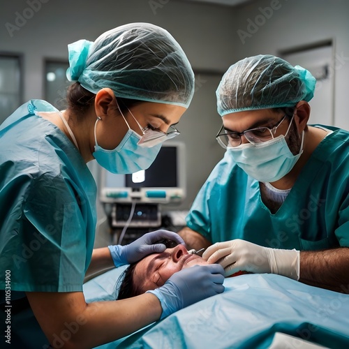 doctors/surgeons and patient