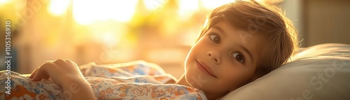 Child receiving care in pediatric ward, doctor s comforting touch, natural light photo