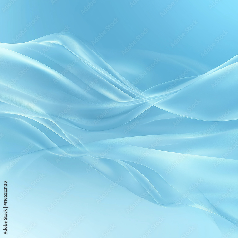 Fototapeta premium inspiration from summer, A print with a minimalist streamlined aerodynamic line pattern, Random repeating pattern, featuring a simple gradient, Minimalist abstract pattern, light blue colors. 