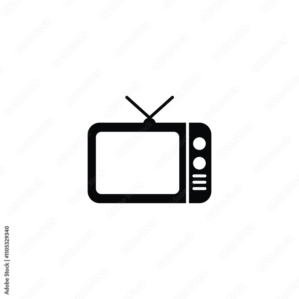 A sleek vector television icon, perfect for media projects, electronics branding, digital designs, and technology-related content. A sleek vector television icon, perfect for media projects, electronics branding, digital designs, and technology-related content.