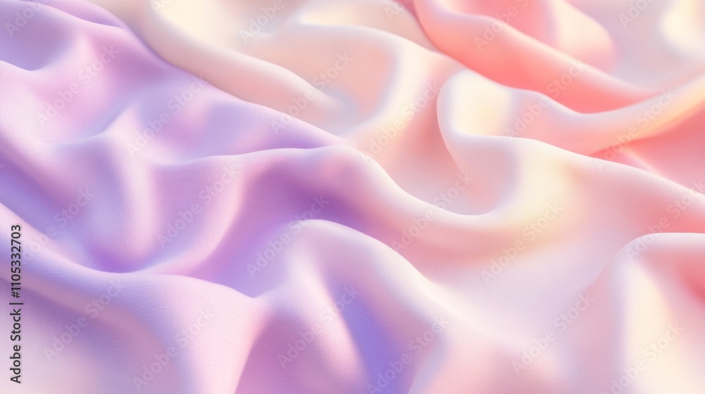 Fototapeta premium Pastel Draped Fabric Soft Gentle Hues